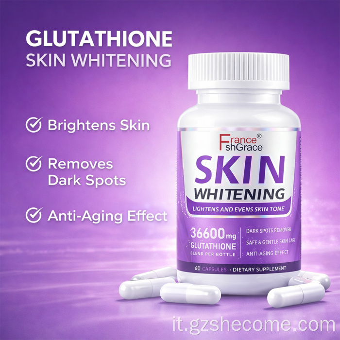 Shecome Skin Lightening Dark Remover Capsule di glutatione